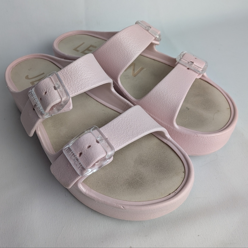 LEMON JELLY Baby Pink Women Platform Sandals Size 36 = 6 US Made In Portugal